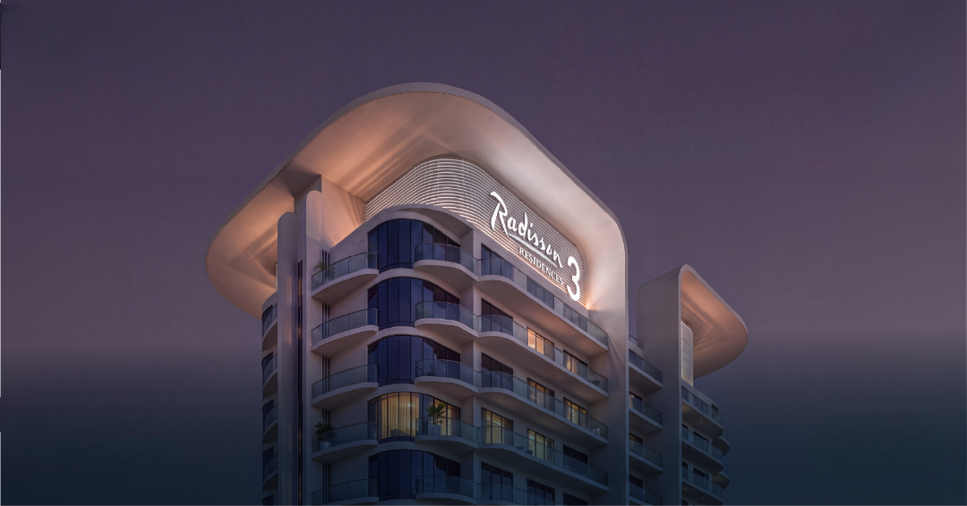Radisson Residences 3 tower exterior in Al Reem Island featuring contemporary residential design