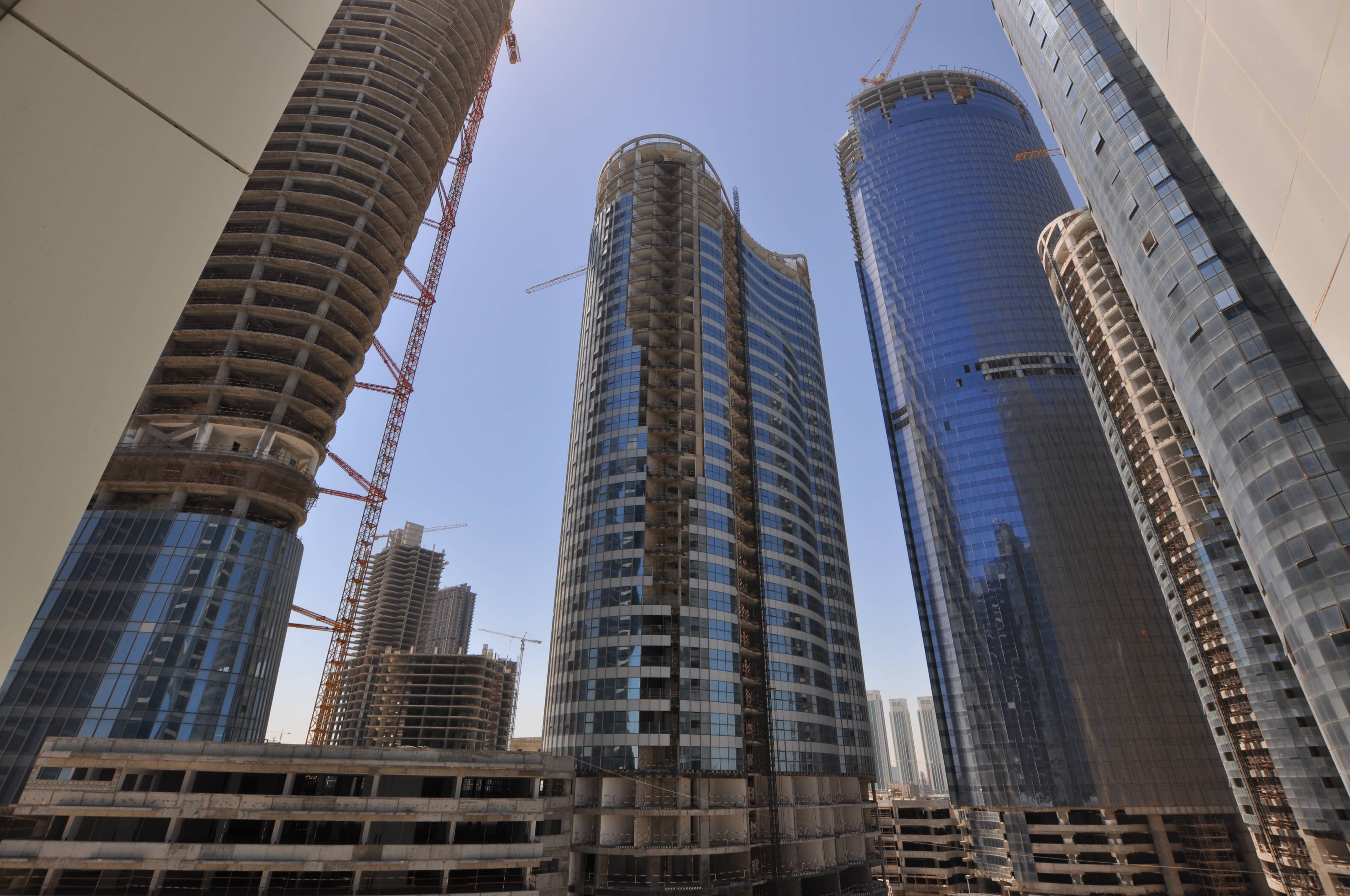 Hydra Avenue Al Reem Island exterior featuring luxury apartments with panoramic waterfront surroundings